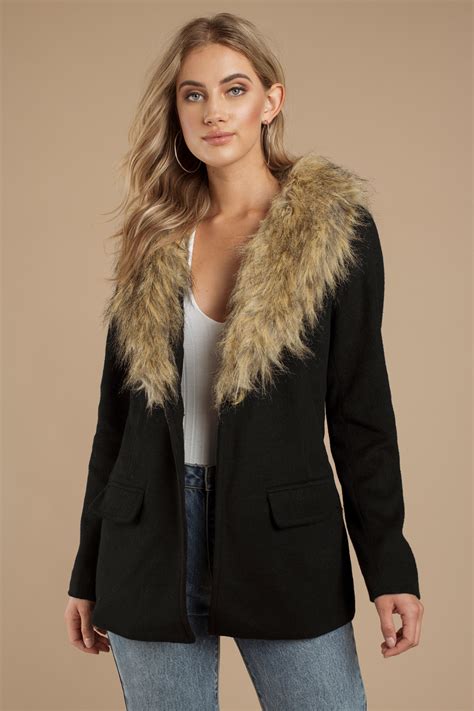 black jacket  fur collar varsity apparel jackets