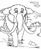 Mammoth Coloring Wooly Pages Scenery Mountain Children Seven Wonderful sketch template