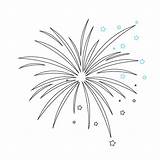 Fireworks Sparks sketch template