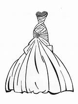 Coloring Pages Dress Printable Girls sketch template