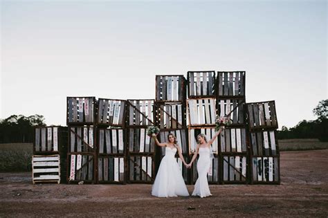 robyn and whitney s diy barn wedding at yandina station nouba weddings