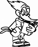 Woody Woodpecker Coloring Book Read Wecoloringpage Pages sketch template