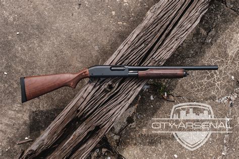 remington  pump action shotgun ga  barrel hardwood
