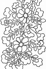 Embroidery Mexican Pattern Floral Patterns Flowers Siren Detail Drawing Flower Stencil Sirensirensiren Para Yoke Bordado Mexicano Flores Pages Molde Getdrawings sketch template