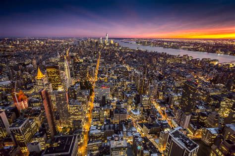 Top View Of New York City Stock Image Image Of Downtown