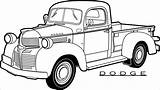 Coloring Car Pages Cars Dodge Antiques Antique Coloringbay sketch template