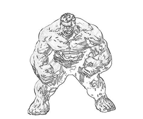 marvel red hulk coloring page coloring pages