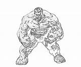 Hulk Red Coloring Marvel Pages Template sketch template