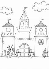 Ritter Ritterburg Ausmalbild Kostenlos Ausdrucken Burg Malvorlage Prinzessin Drachen Malvorlagen Pferd Ganze sketch template
