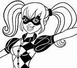 Superhero Dc Coloring Pages Girl Girls Quinn Harley Getcolorings Cheetah Print Color Fresh Printable Foreground Book Unlimited sketch template