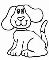 Drawings Line Clipart Dogs Easy Dog Coloring Pages Library Clip sketch template