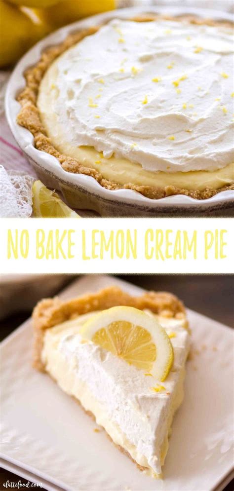 no bake lemon cream pie with a nilla wafer crust vanilla