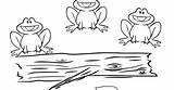 Speckled Frogs Coloring Five Little sketch template