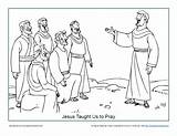 Disciples Pray Taught sketch template