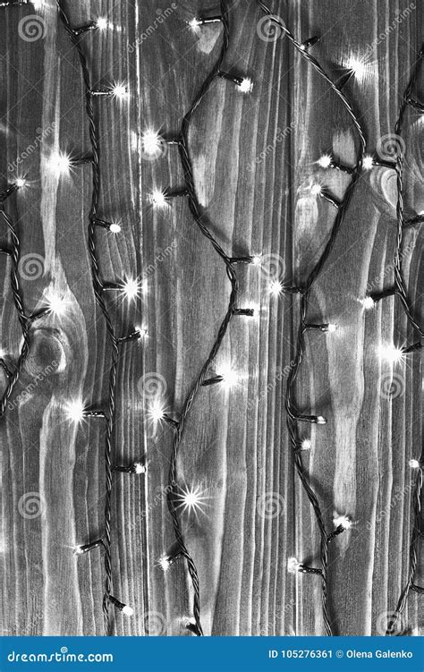 christmas lights black  white effect background stock image image