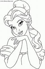 Coloring Pages Belle Printable Print sketch template