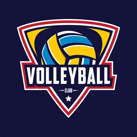 volleyball logo vector art icons  graphics