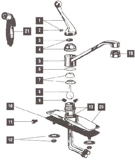 delta kitchen faucet repair diagram