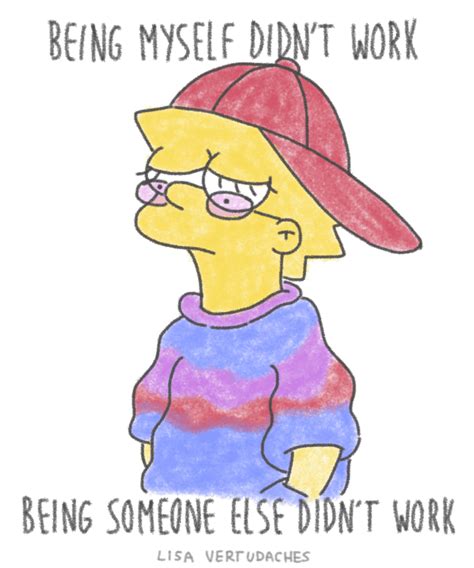 sad lisa simpson by lisa vertudaches find and share on giphy