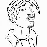 Tupac 2pac Rapper Cardi Xcolorings Cent Shakur Lineart Ausmalen 640px 드로잉 Escolha sketch template