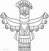 Totem Totempfahl Malvorlagen Cool2bkids Druckbare Ausmalbilder sketch template