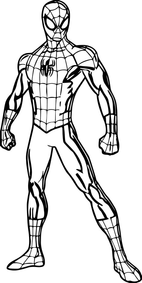 cool spider man pose coloring page vingadores  colorir desenhos