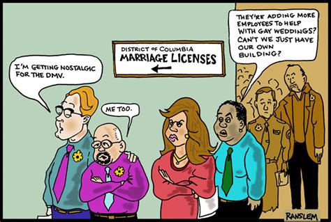 cartoon long lines same sex marriage gay marriage gay news