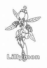 Digimon Kleurplaten Kleurplaat Lillymon Coloriages Animaatjes Malvorlagen Malvorlage Mons Picgifs Zurück sketch template