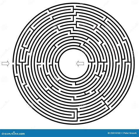 circle maze stock illustration illustration  illustration