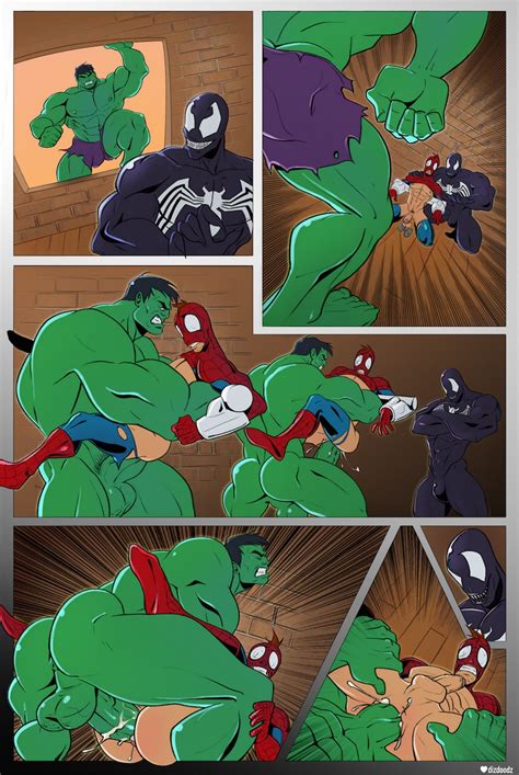 spidey vs hulk at sexcartoonpics