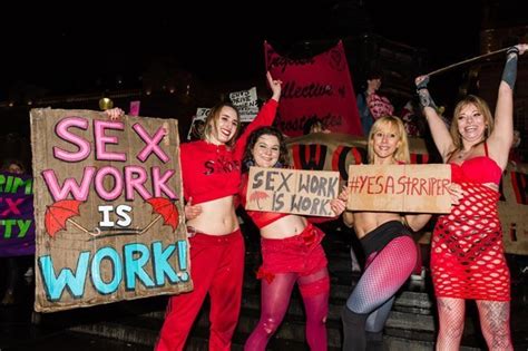 sex workers protest in london against unfair working