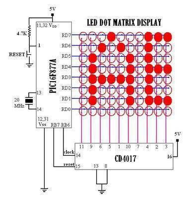 led dot matrix display electrical engineering books
