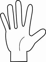 Fingers Clipart Clip Hands Cliparts Count Library sketch template