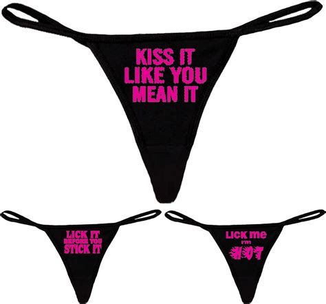 shore trendz lot of 3 women s sexy black thongs with funny