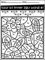 Sight Word Color Spring Coloring Dolch Activities Addition Number Family Fun Kindergarten Math Subtraction Teacherspayteachers Literacy Activity Preview Tpt Visit sketch template