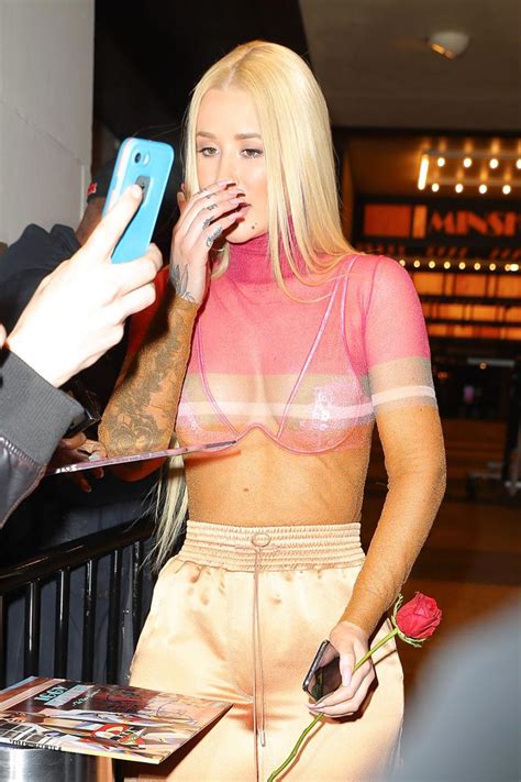 iggy azalea flashes her tits in see through top scandal