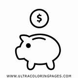 Salvadanaio Cofrinho Ahorrar Banco Rule4 Piggy Ultracoloringpages 401k Hucha sketch template