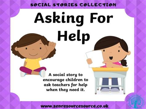 It Is Ok To Ask For Help Social Story Teaching Resources