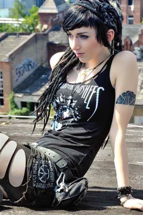 Let Me See You Stripped On We Heart It Punk Girl Goth Fashion