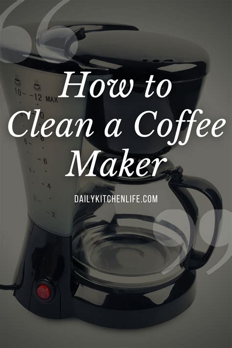 clean  coffee maker  bleach coffee maker  coffee