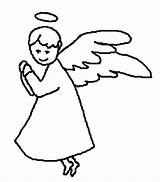 Angel Angels Praying Clipart Halo Coloring Drawings Simple Pages Outlines Drawing Cliparts Library Guardian Clip Draw Cartoon Prayer Clipartbest Child sketch template