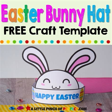 bunny ear template    cute easter crown craft
