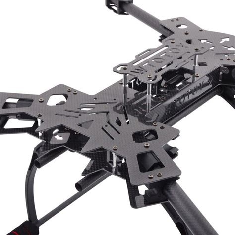 hmf rc drone quadcopter frame kit carbon fiber foldable  shaped alien rack  landing