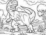 Dinosaur Tyrannosaurus Sheet Triceratops sketch template