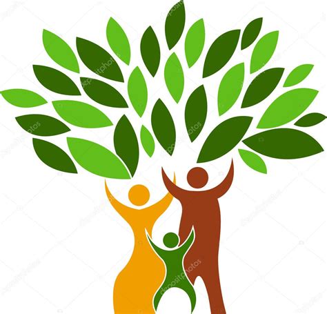 clipart family tree family tree logo stock vector  magagraphics
