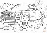 Toyota Tacoma Coloring Pages Trucks Pickup Printable Land Cruiser Print Drawing Supercoloring Categories sketch template
