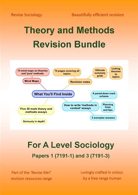 level sociology theory  methods revision bundle revise sociology