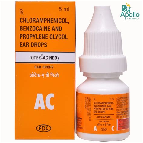 otek ac neo ear drops  ml price  side effects composition apollo pharmacy