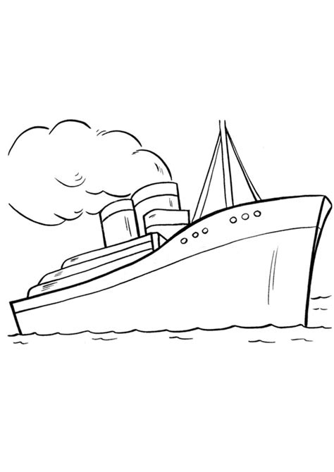 coloring pages transportation ship coloring pages  kids