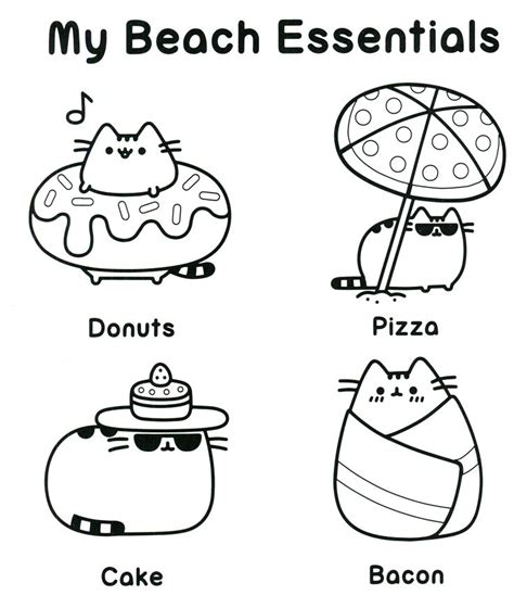 pusheen coloring book images  pinterest drawings printable